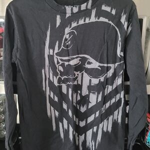 Metal Mulisha Black and Gray Long Sleeve Shirt